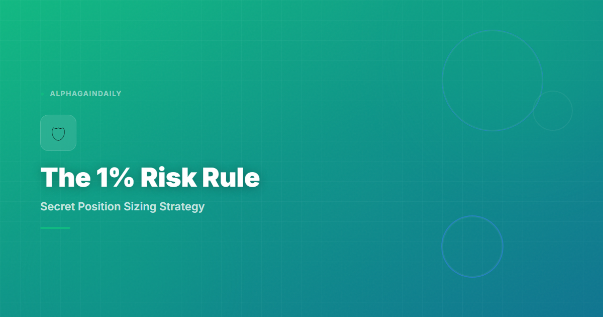 Limit Single Trade Losses to 1%: The Secret Position Sizing Rule
